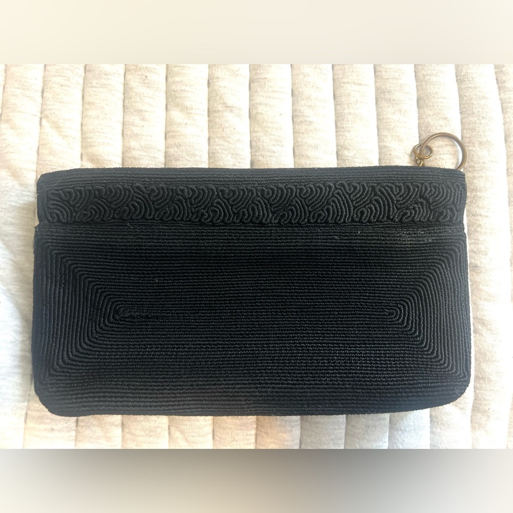 Vintage Black Corde Clutch